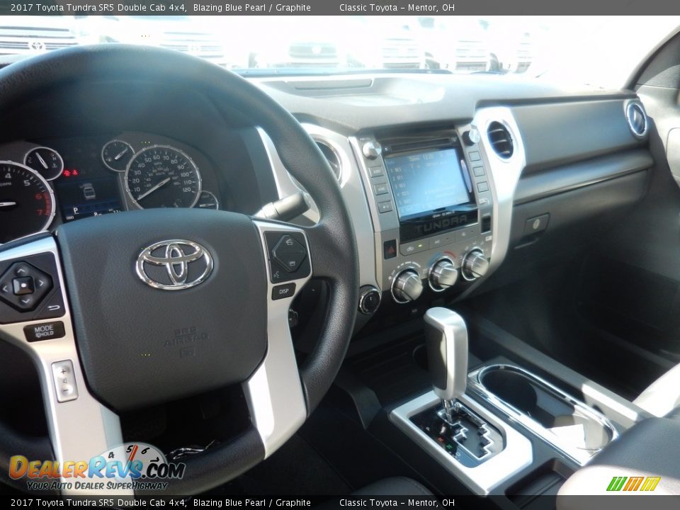 2017 Toyota Tundra SR5 Double Cab 4x4 Blazing Blue Pearl / Graphite Photo #6
