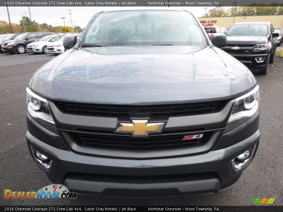 2016 Chevrolet Colorado Z71 Crew Cab 4x4 Cyber Gray Metallic / Jet Black Photo #2