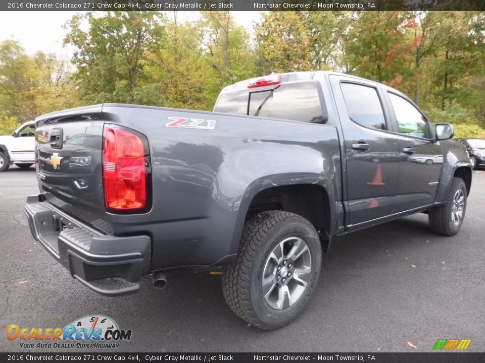 2016 Chevrolet Colorado Z71 Crew Cab 4x4 Cyber Gray Metallic / Jet Black Photo #5