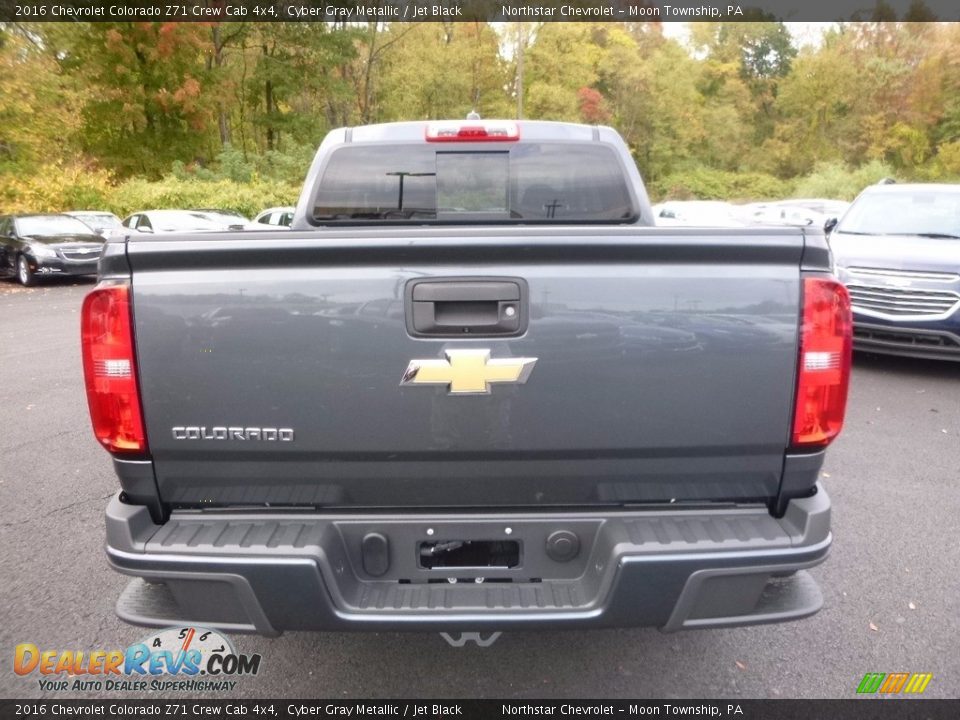 2016 Chevrolet Colorado Z71 Crew Cab 4x4 Cyber Gray Metallic / Jet Black Photo #6