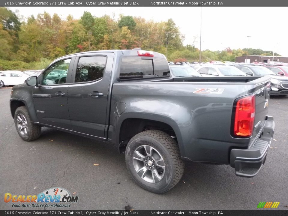2016 Chevrolet Colorado Z71 Crew Cab 4x4 Cyber Gray Metallic / Jet Black Photo #7