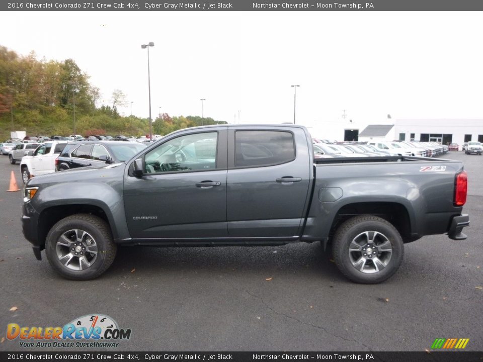 2016 Chevrolet Colorado Z71 Crew Cab 4x4 Cyber Gray Metallic / Jet Black Photo #8