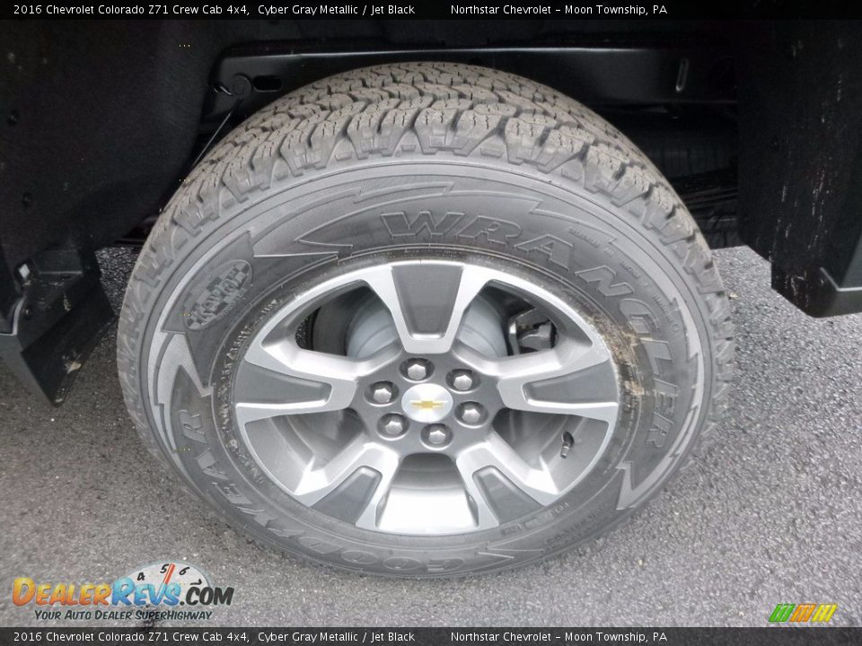 2016 Chevrolet Colorado Z71 Crew Cab 4x4 Cyber Gray Metallic / Jet Black Photo #9