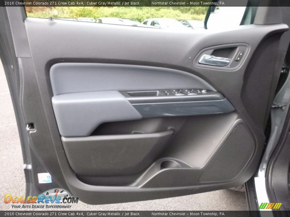 2016 Chevrolet Colorado Z71 Crew Cab 4x4 Cyber Gray Metallic / Jet Black Photo #13