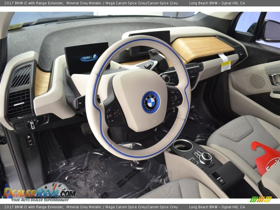 2017 BMW i3 with Range Extender Mineral Grey Metallic / Mega Carum Spice Grey/Carum Spice Grey Photo #7