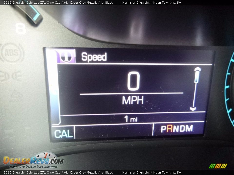 2016 Chevrolet Colorado Z71 Crew Cab 4x4 Cyber Gray Metallic / Jet Black Photo #20