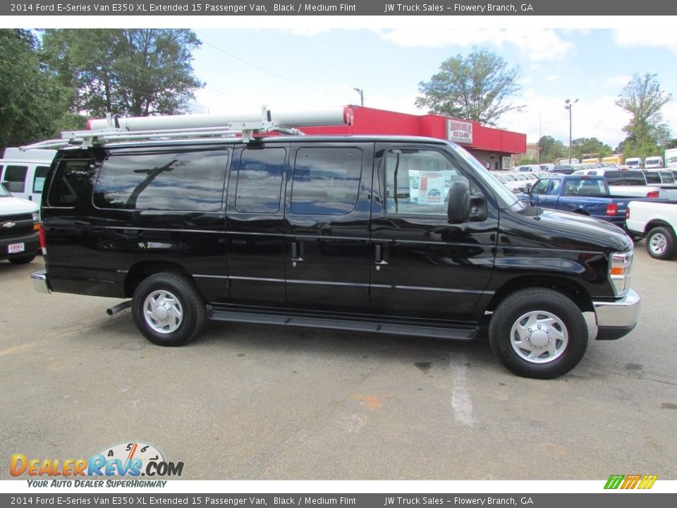 2014 Ford E-Series Van E350 XL Extended 15 Passenger Van Black / Medium Flint Photo #5