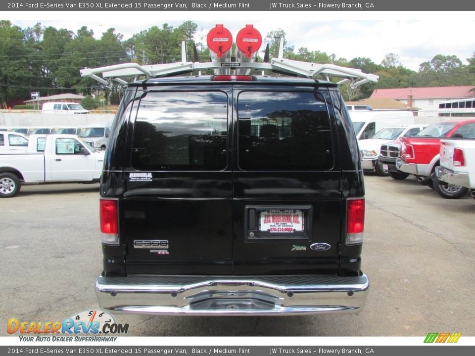 2014 Ford E-Series Van E350 XL Extended 15 Passenger Van Black / Medium Flint Photo #8