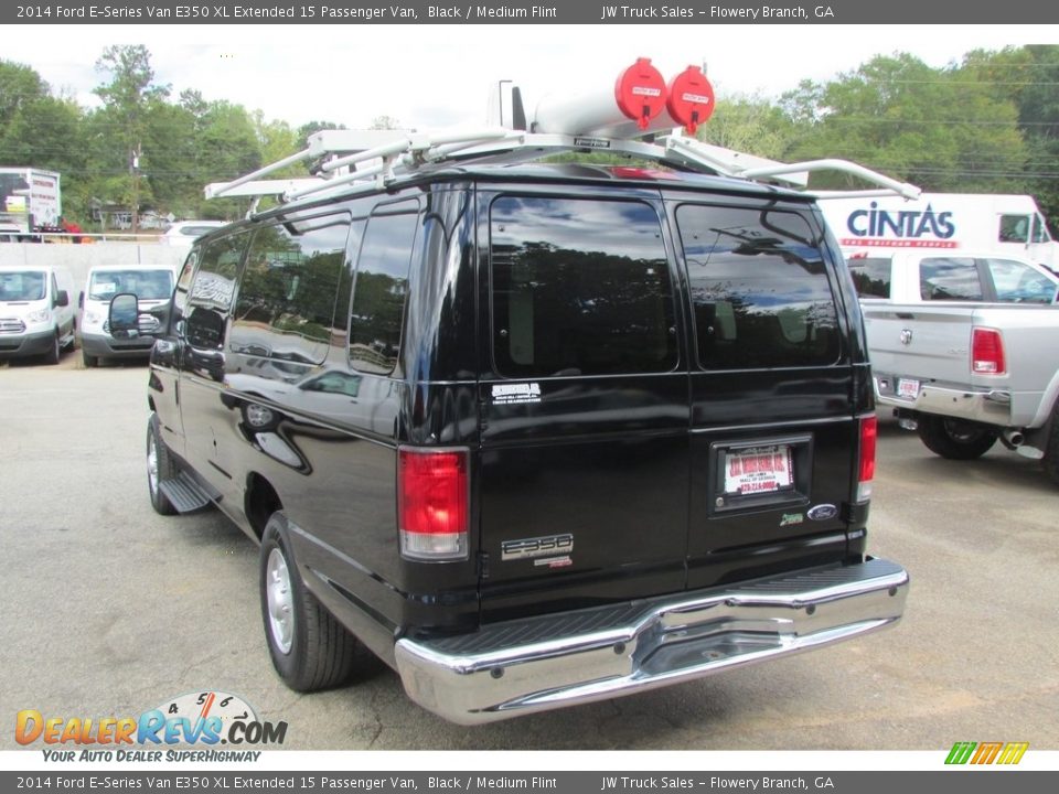2014 Ford E-Series Van E350 XL Extended 15 Passenger Van Black / Medium Flint Photo #9