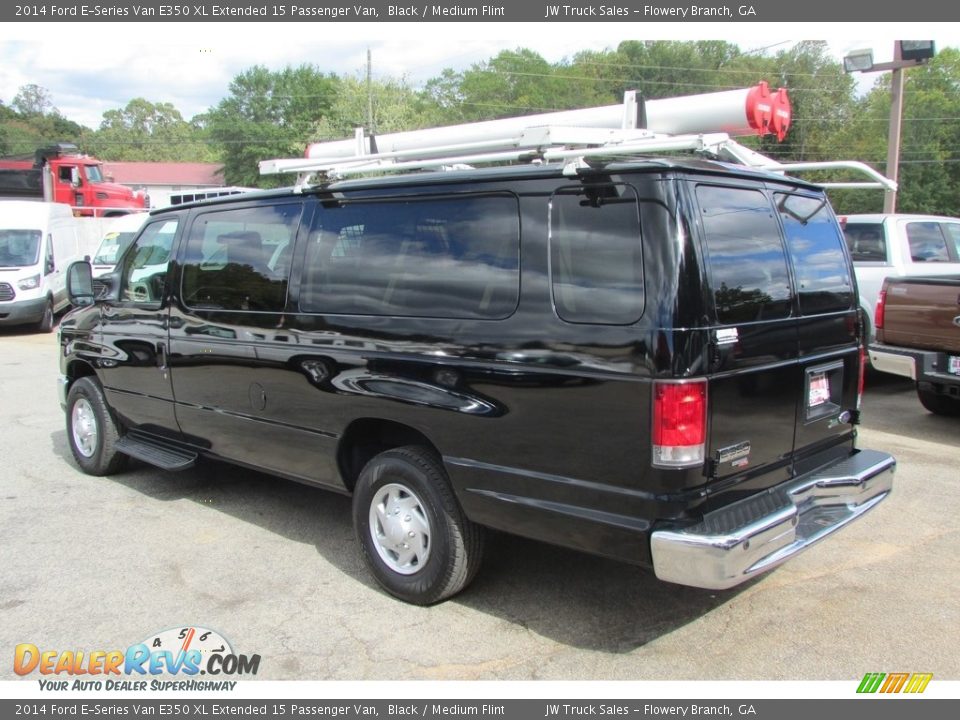 2014 Ford E-Series Van E350 XL Extended 15 Passenger Van Black / Medium Flint Photo #10