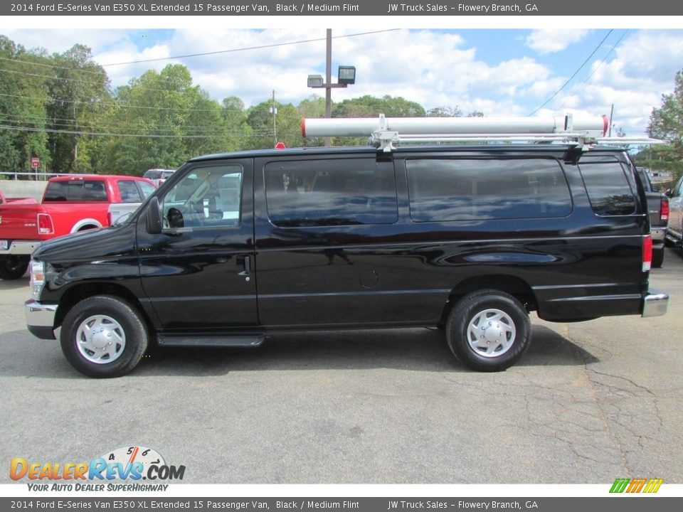 2014 Ford E-Series Van E350 XL Extended 15 Passenger Van Black / Medium Flint Photo #11