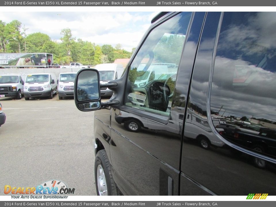 2014 Ford E-Series Van E350 XL Extended 15 Passenger Van Black / Medium Flint Photo #16