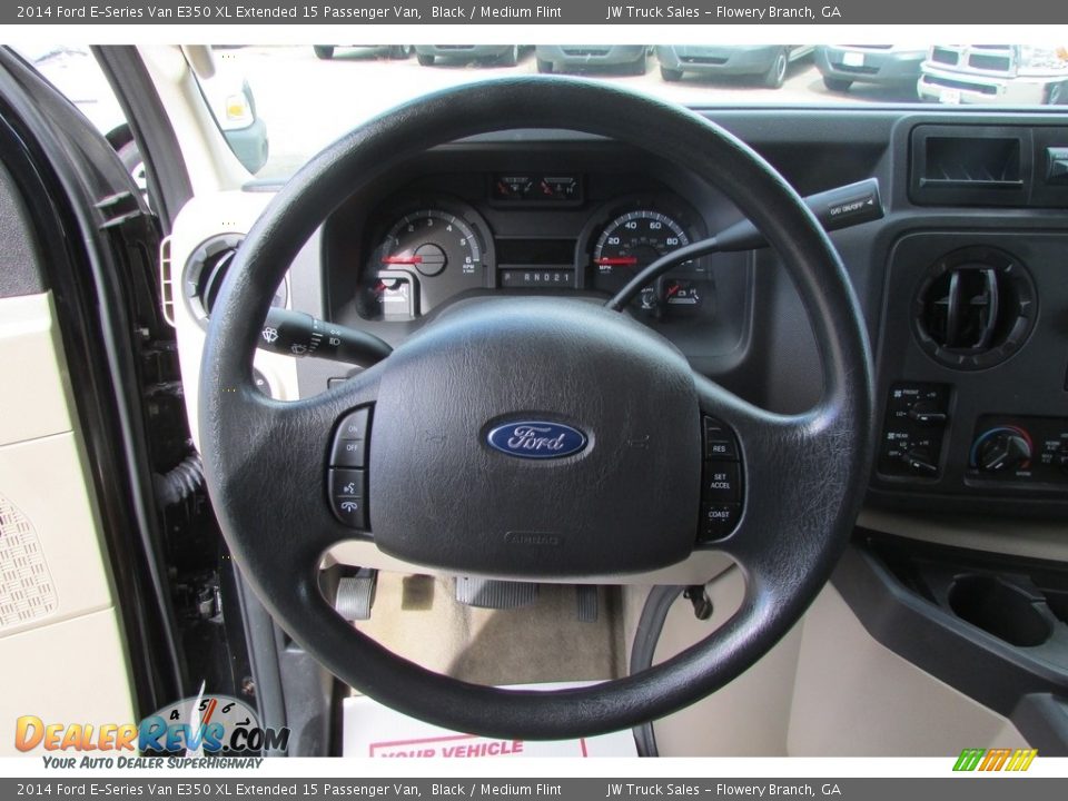 2014 Ford E-Series Van E350 XL Extended 15 Passenger Van Black / Medium Flint Photo #20