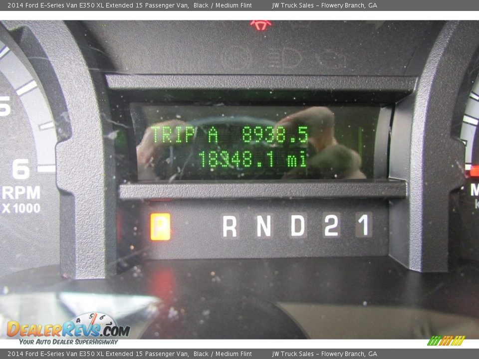 2014 Ford E-Series Van E350 XL Extended 15 Passenger Van Black / Medium Flint Photo #23