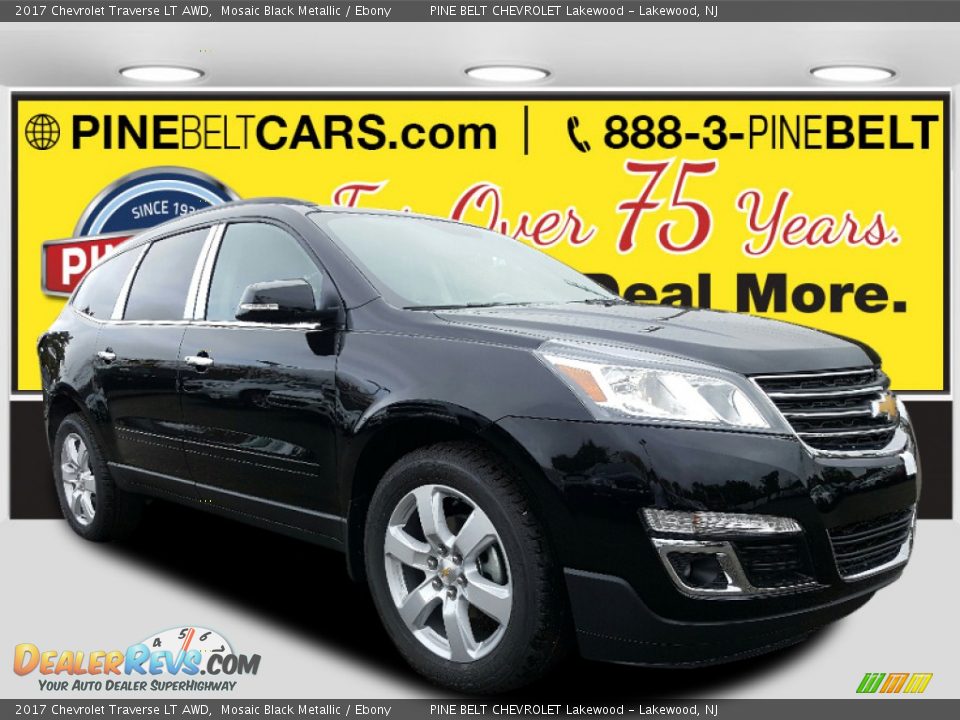 2017 Chevrolet Traverse LT AWD Mosaic Black Metallic / Ebony Photo #1