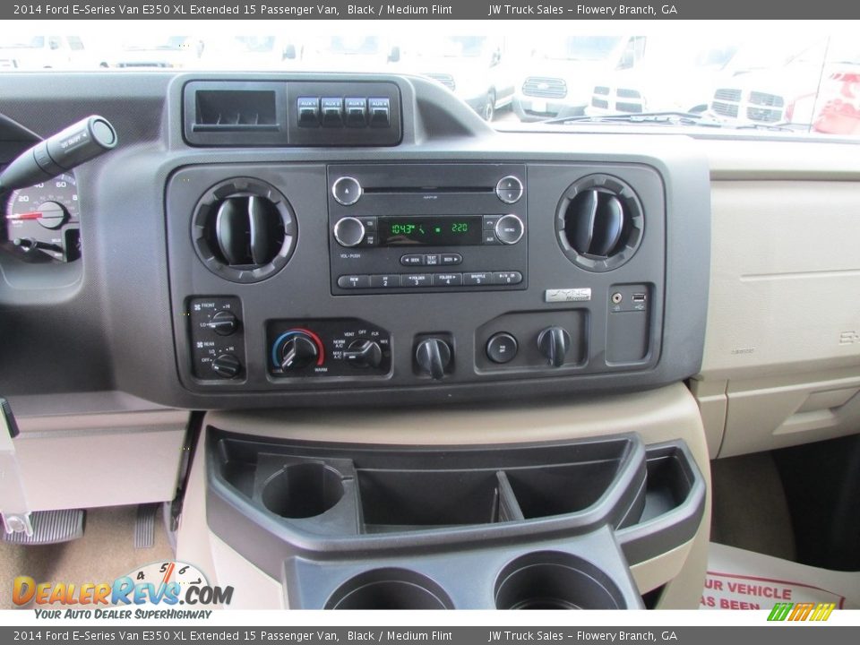 2014 Ford E-Series Van E350 XL Extended 15 Passenger Van Black / Medium Flint Photo #24