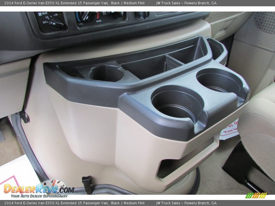 2014 Ford E-Series Van E350 XL Extended 15 Passenger Van Black / Medium Flint Photo #25
