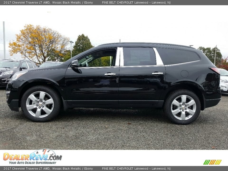 2017 Chevrolet Traverse LT AWD Mosaic Black Metallic / Ebony Photo #3