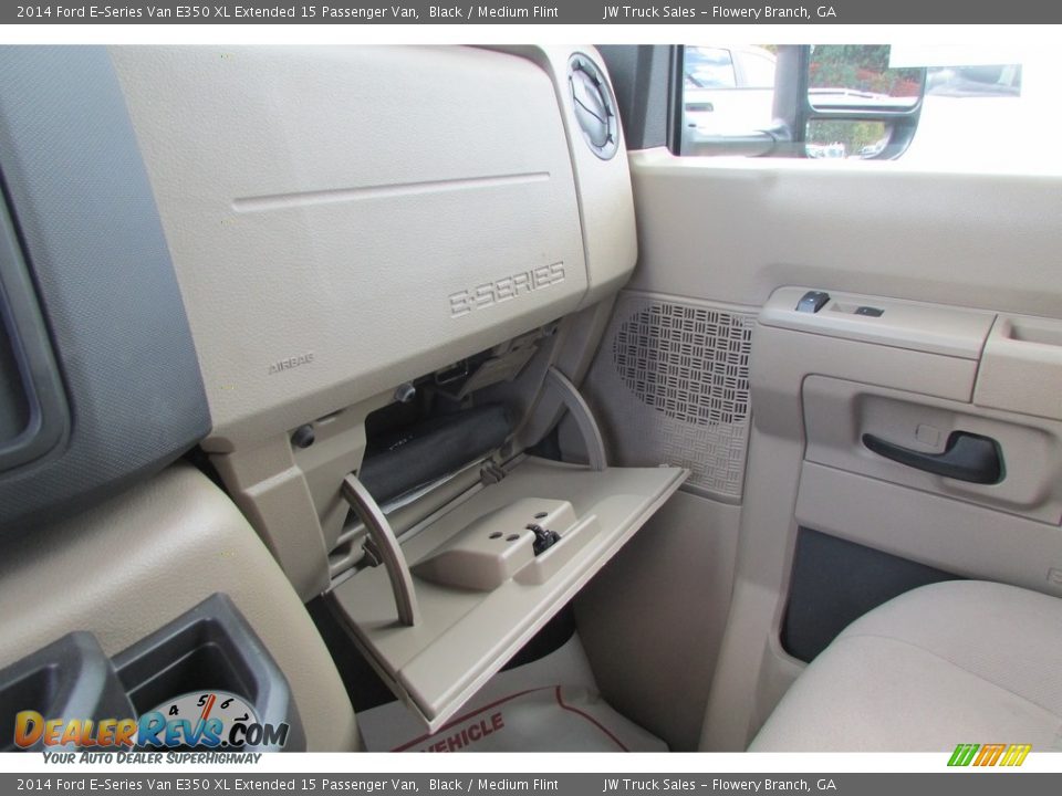 2014 Ford E-Series Van E350 XL Extended 15 Passenger Van Black / Medium Flint Photo #27