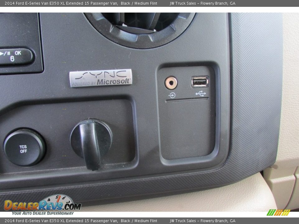 2014 Ford E-Series Van E350 XL Extended 15 Passenger Van Black / Medium Flint Photo #28