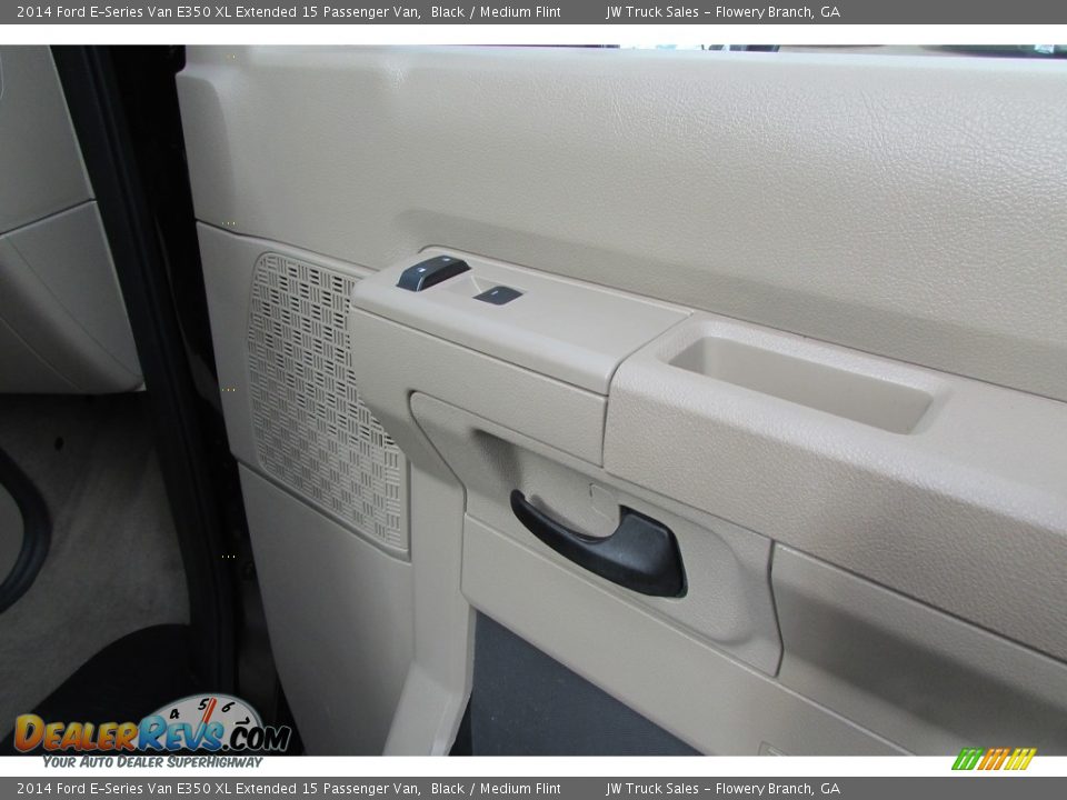 2014 Ford E-Series Van E350 XL Extended 15 Passenger Van Black / Medium Flint Photo #31