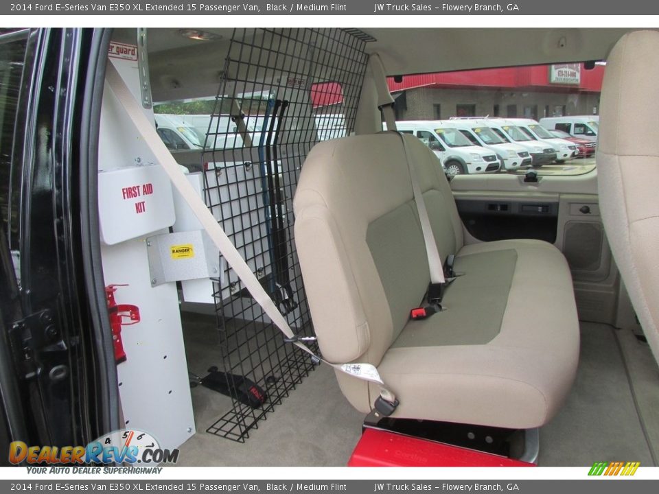 2014 Ford E-Series Van E350 XL Extended 15 Passenger Van Black / Medium Flint Photo #34
