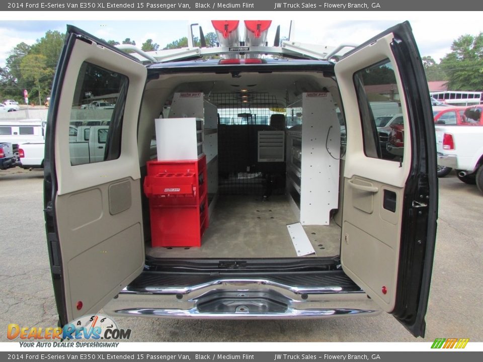 2014 Ford E-Series Van E350 XL Extended 15 Passenger Van Black / Medium Flint Photo #35