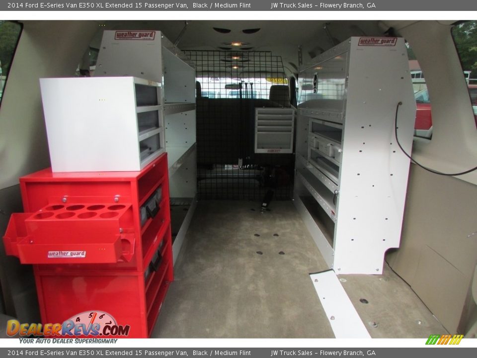 2014 Ford E-Series Van E350 XL Extended 15 Passenger Van Black / Medium Flint Photo #36