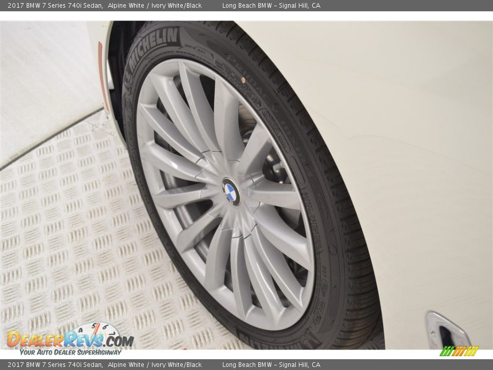 2017 BMW 7 Series 740i Sedan Alpine White / Ivory White/Black Photo #6