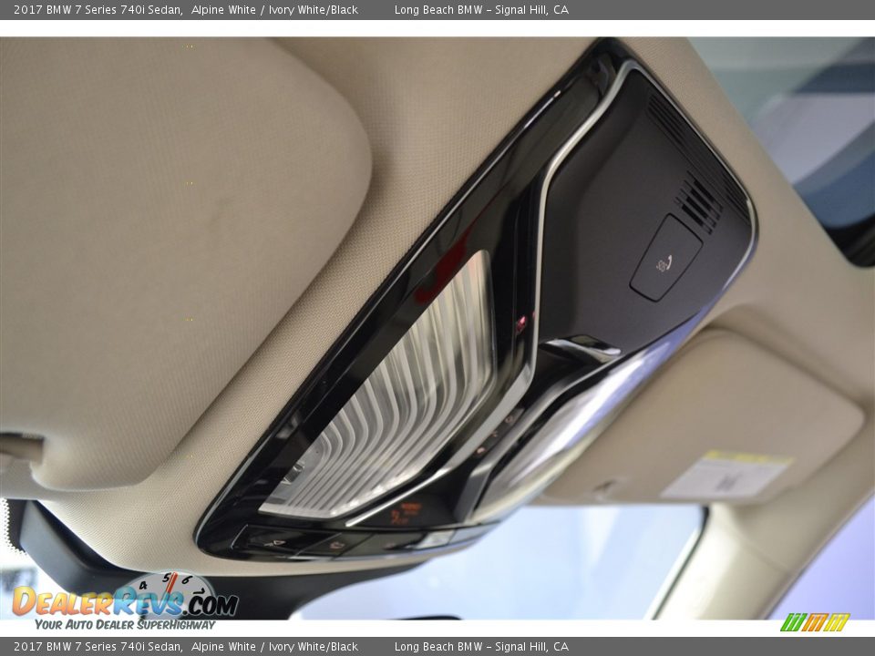 2017 BMW 7 Series 740i Sedan Alpine White / Ivory White/Black Photo #13