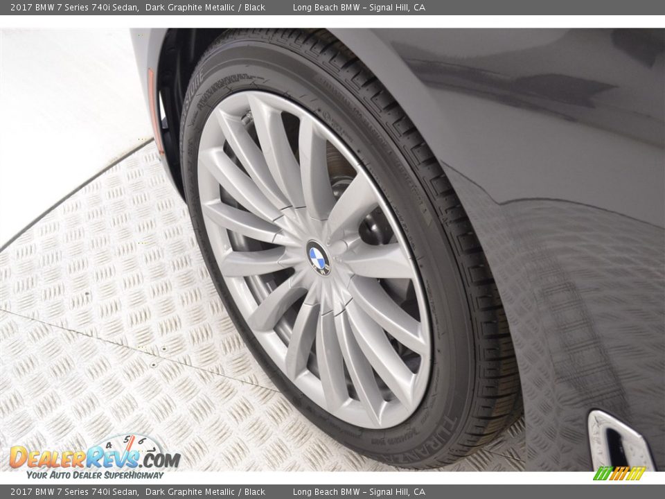 2017 BMW 7 Series 740i Sedan Dark Graphite Metallic / Black Photo #6
