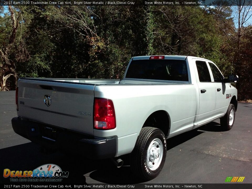 2017 Ram 2500 Tradesman Crew Cab 4x4 Bright Silver Metallic / Black/Diesel Gray Photo #6
