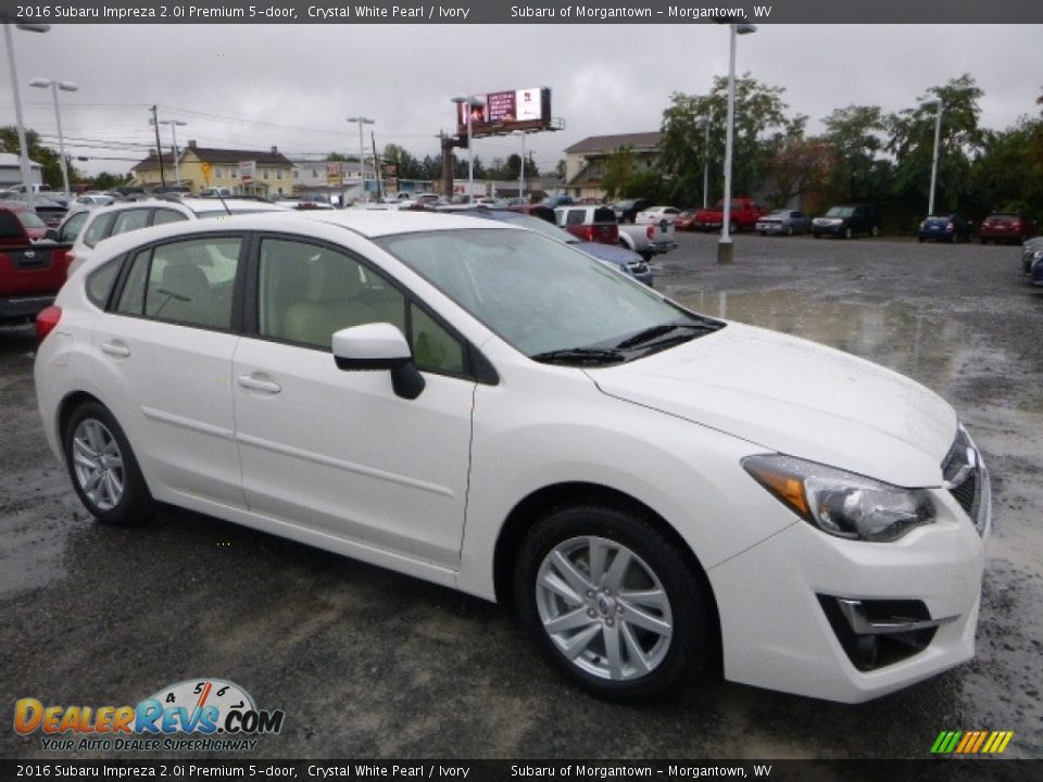 2016 Subaru Impreza 2.0i Premium 5-door Crystal White Pearl / Ivory Photo #1