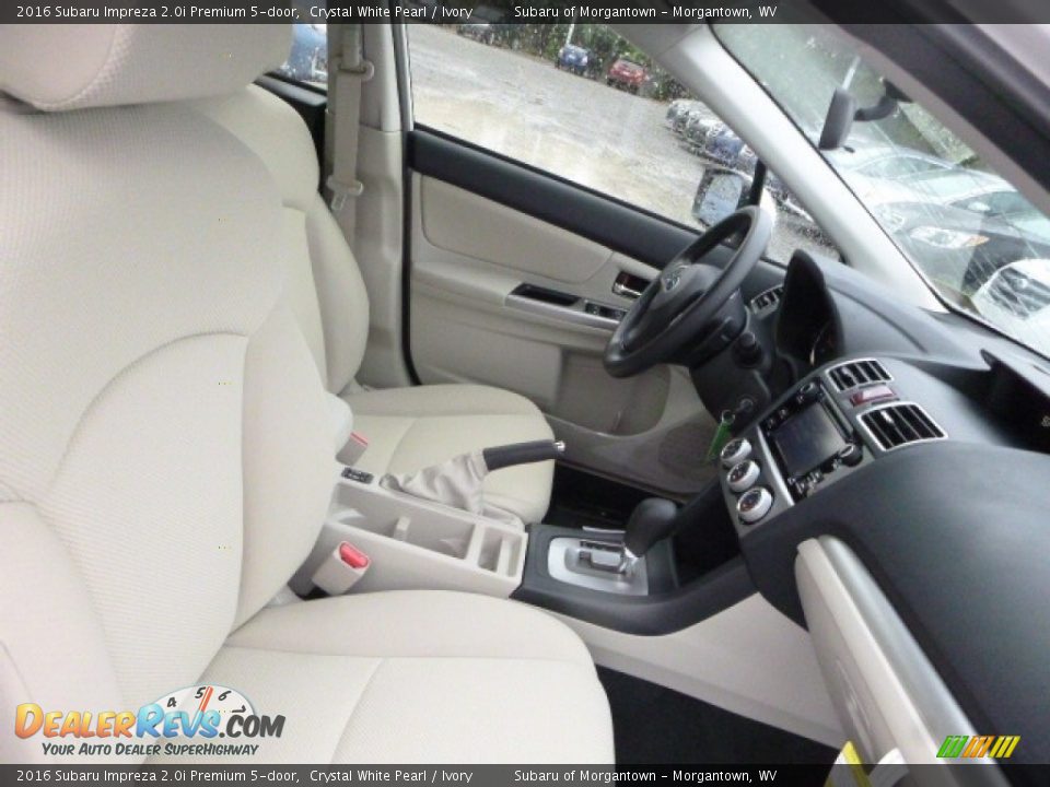 2016 Subaru Impreza 2.0i Premium 5-door Crystal White Pearl / Ivory Photo #3