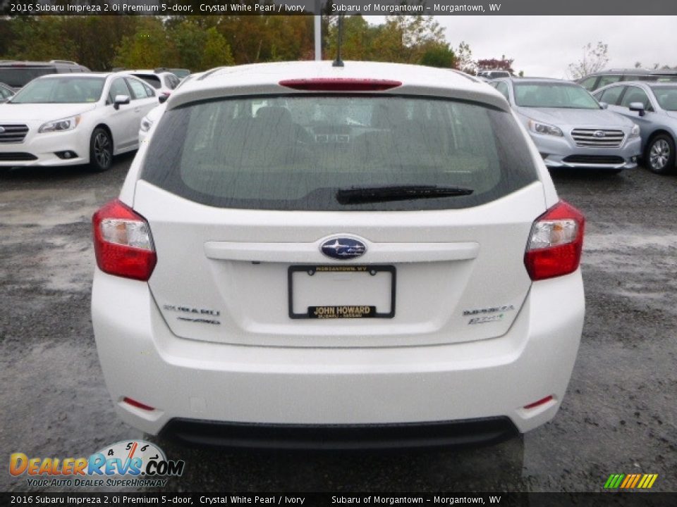 2016 Subaru Impreza 2.0i Premium 5-door Crystal White Pearl / Ivory Photo #8