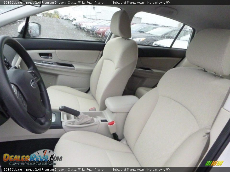 2016 Subaru Impreza 2.0i Premium 5-door Crystal White Pearl / Ivory Photo #12