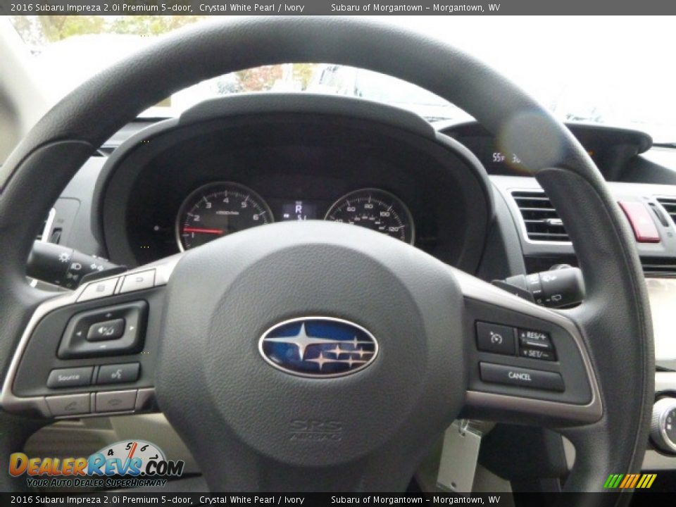 2016 Subaru Impreza 2.0i Premium 5-door Crystal White Pearl / Ivory Photo #18