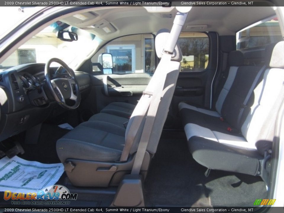 2009 Chevrolet Silverado 2500HD LT Extended Cab 4x4 Summit White / Light Titanium/Ebony Photo #13