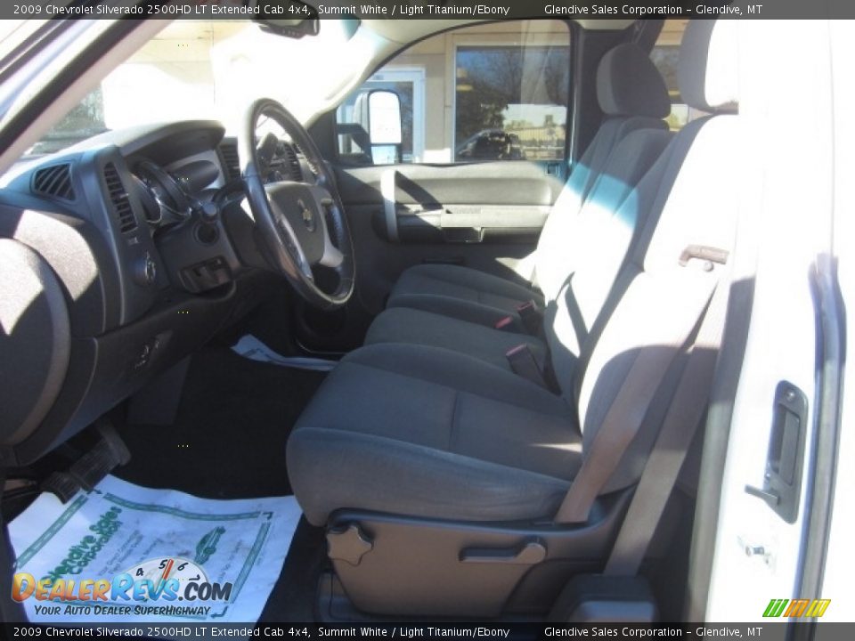 2009 Chevrolet Silverado 2500HD LT Extended Cab 4x4 Summit White / Light Titanium/Ebony Photo #14