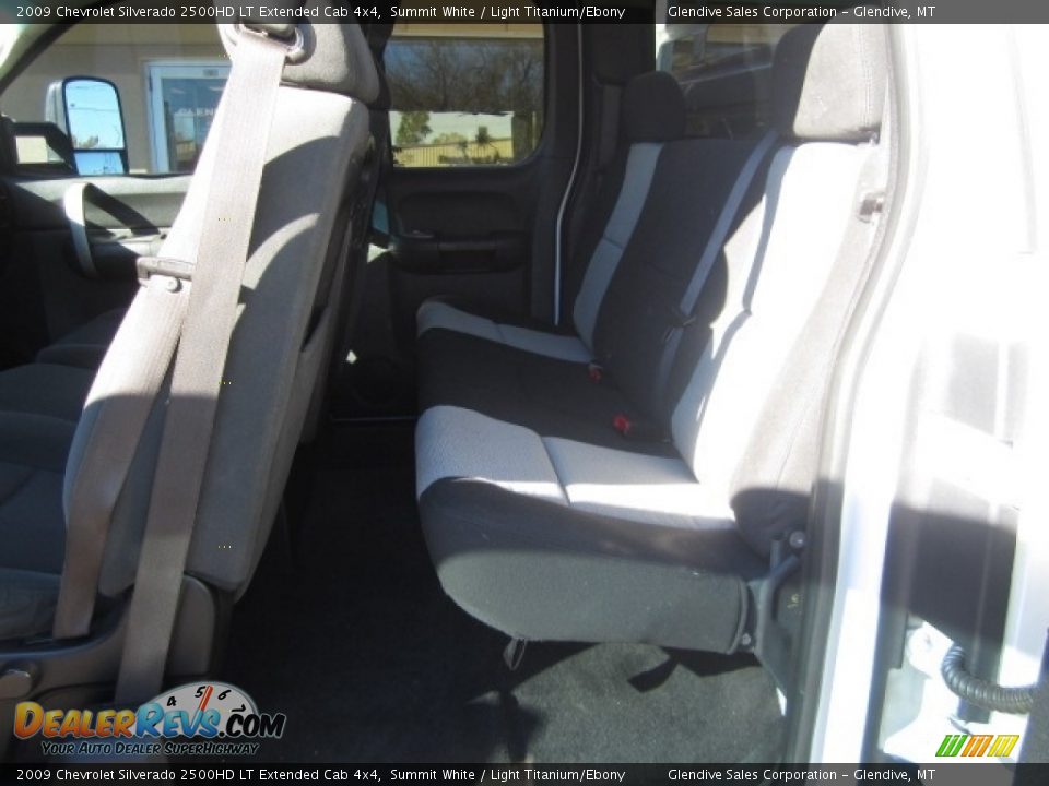 2009 Chevrolet Silverado 2500HD LT Extended Cab 4x4 Summit White / Light Titanium/Ebony Photo #16
