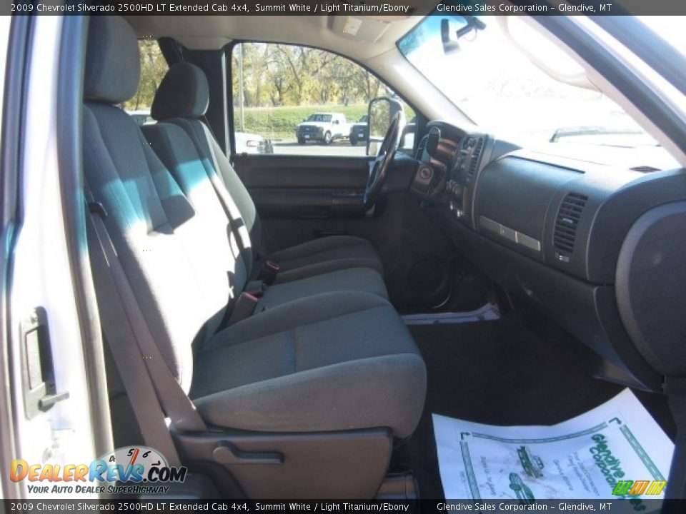 2009 Chevrolet Silverado 2500HD LT Extended Cab 4x4 Summit White / Light Titanium/Ebony Photo #18