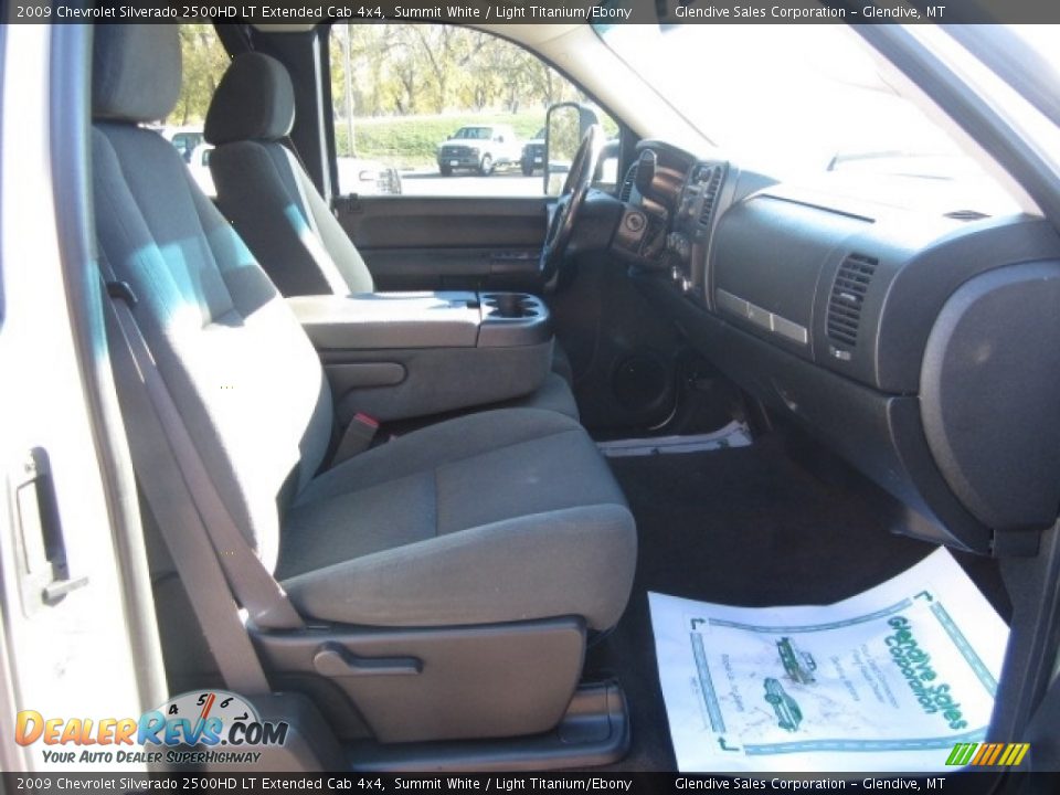2009 Chevrolet Silverado 2500HD LT Extended Cab 4x4 Summit White / Light Titanium/Ebony Photo #19