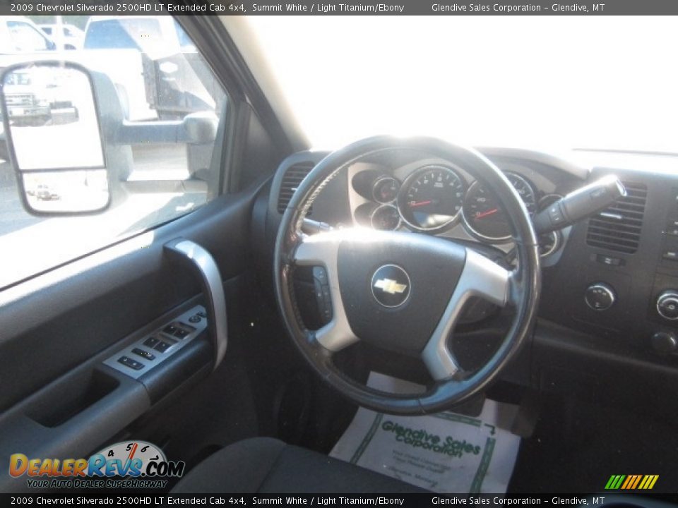 2009 Chevrolet Silverado 2500HD LT Extended Cab 4x4 Summit White / Light Titanium/Ebony Photo #22