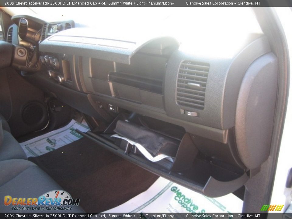 2009 Chevrolet Silverado 2500HD LT Extended Cab 4x4 Summit White / Light Titanium/Ebony Photo #27