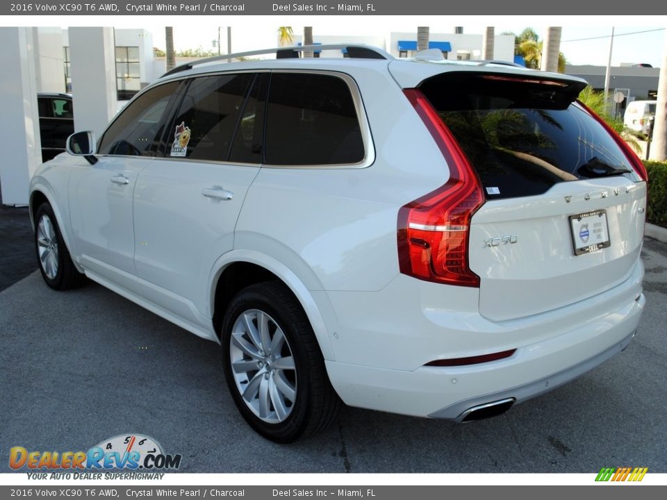 2016 Volvo XC90 T6 AWD Crystal White Pearl / Charcoal Photo #6