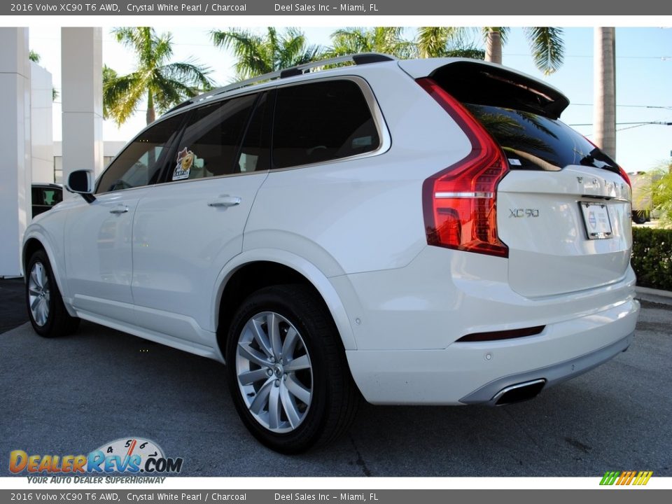 2016 Volvo XC90 T6 AWD Crystal White Pearl / Charcoal Photo #7
