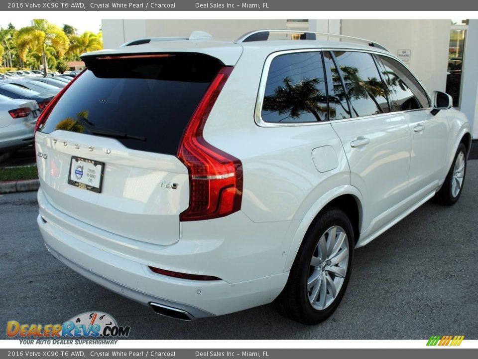 2016 Volvo XC90 T6 AWD Crystal White Pearl / Charcoal Photo #9
