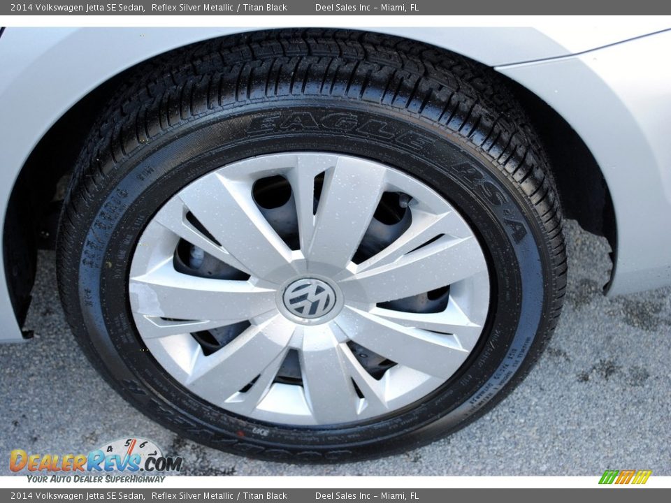 2014 Volkswagen Jetta SE Sedan Reflex Silver Metallic / Titan Black Photo #11