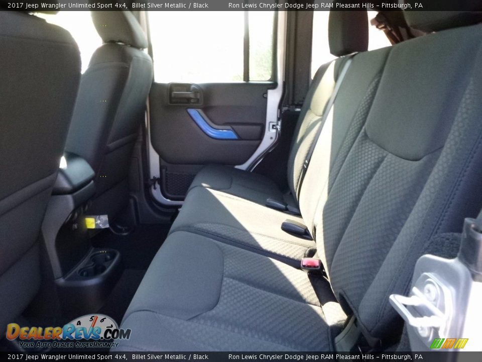 Rear Seat of 2017 Jeep Wrangler Unlimited Sport 4x4 Photo #12