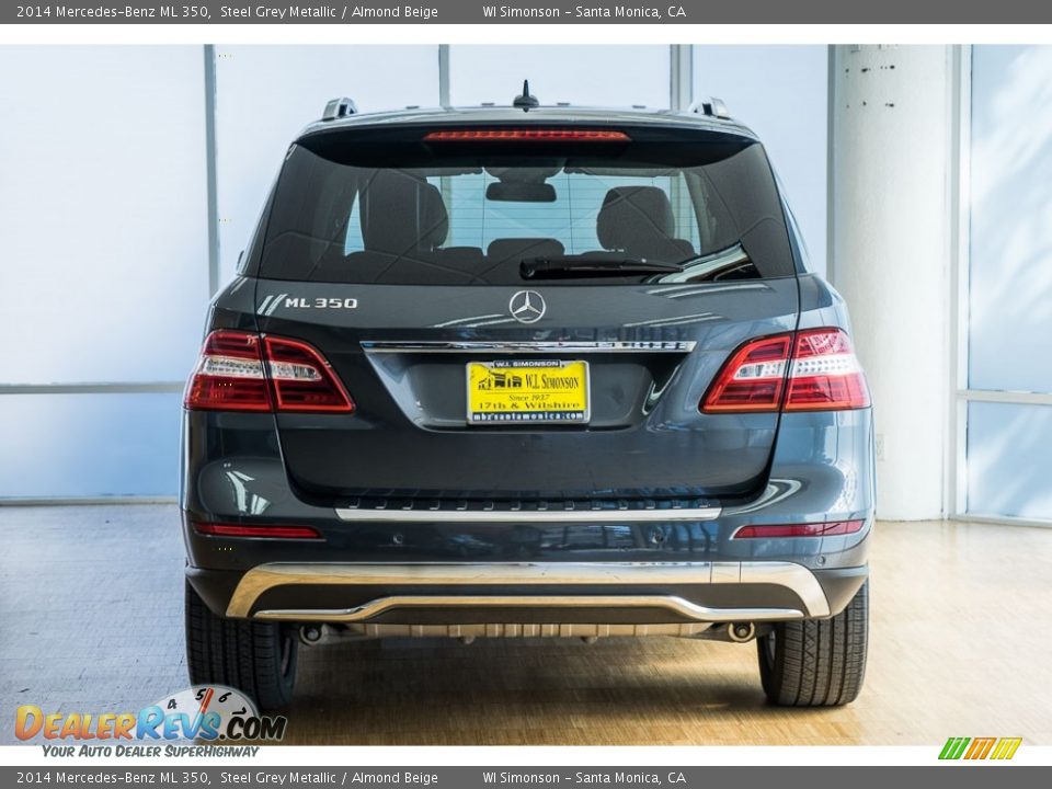 2014 Mercedes-Benz ML 350 Steel Grey Metallic / Almond Beige Photo #2